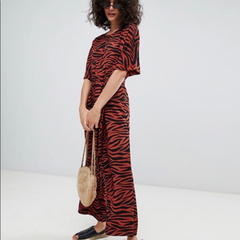 ASOS Monki Tiger Print Jumpsuit